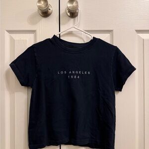 Brandy Melville Navy Los Angeles 1984 Tee